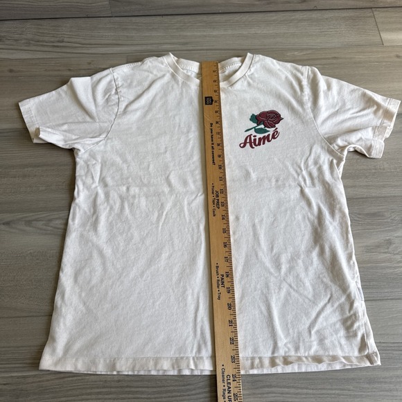 Aime Leon Dore Rose Shirt Size Medium Light Beige - Picture 8 of 10